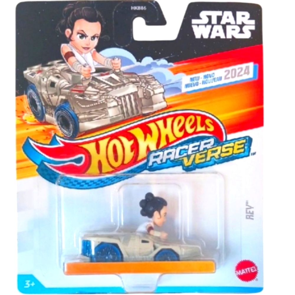 STARWARS × HotWHeeLs Racerverse REY, 1:64, Lightyears Grey.